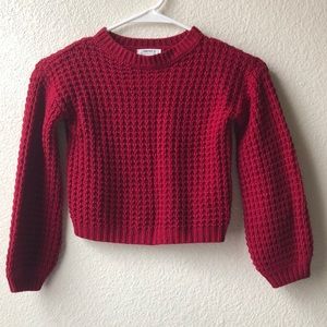 Maroon knit pullover